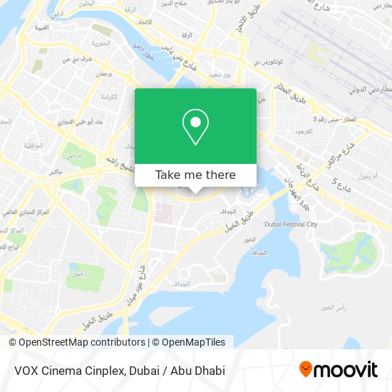 VOX Cinema Cinplex map