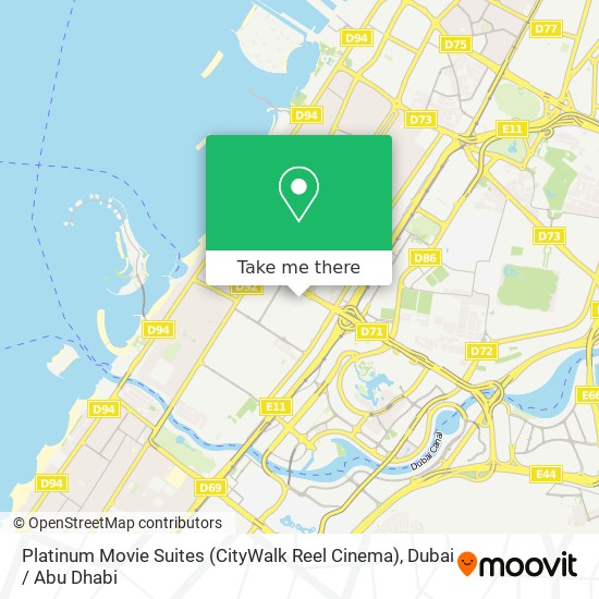 Platinum Movie Suites (CityWalk Reel Cinema) map