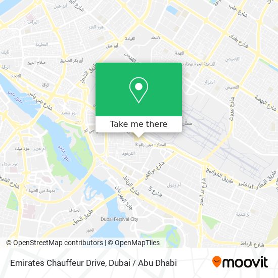 Emirates Chauffeur Drive map