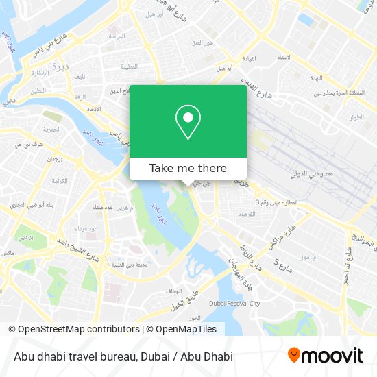 Abu dhabi travel bureau map