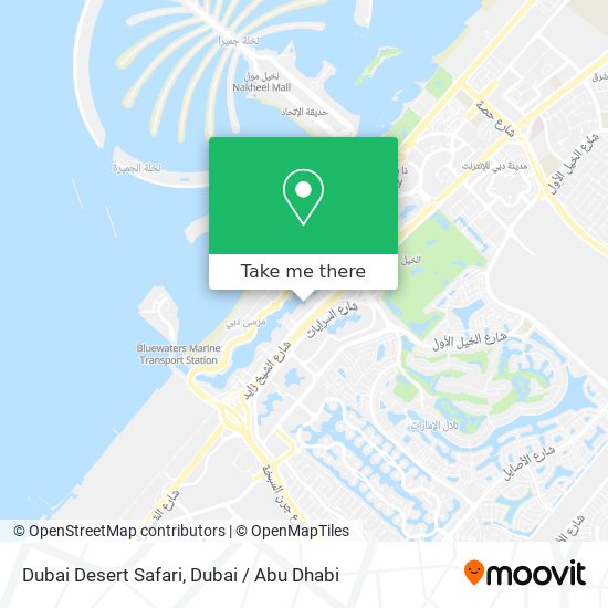Dubai Desert Safari map