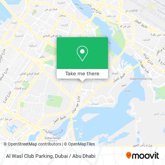 Al Wasl Club Parking map