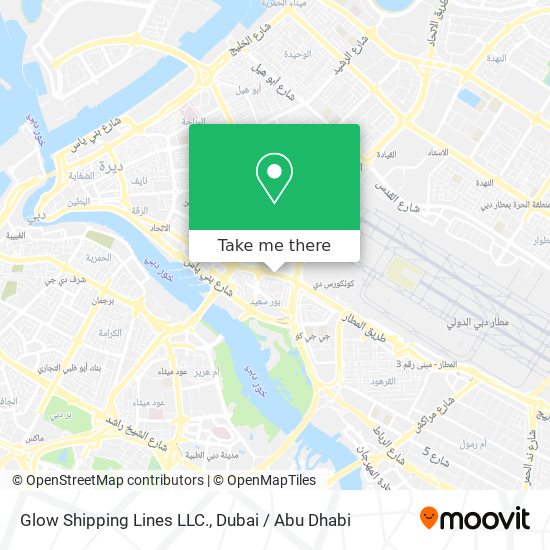 Glow Shipping Lines LLC. map