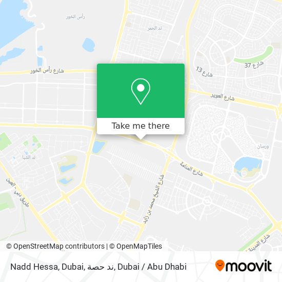 Nadd Hessa, Dubai, ند حصة map