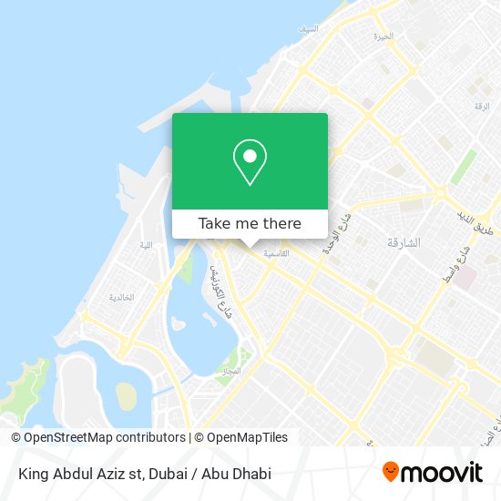 King Abdul Aziz st map