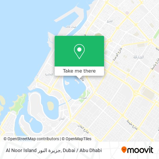 Al Noor Island جزيرة النور map
