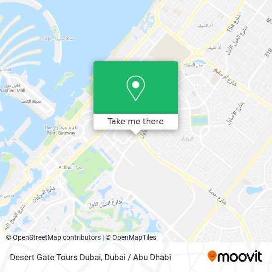 Desert Gate Tours Dubai map