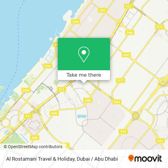 Al Rostamani Travel & Holiday map