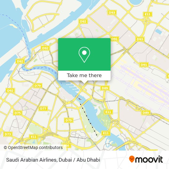 Saudi Arabian Airlines map