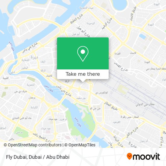 Fly Dubai map