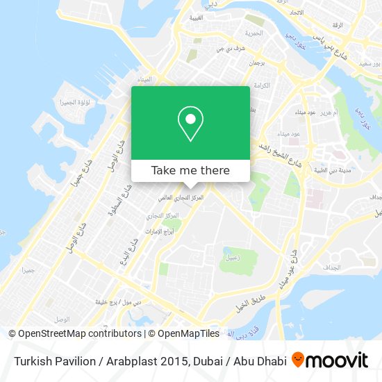 Turkish Pavilion / Arabplast 2015 map