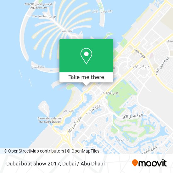 Dubai boat show 2017 map