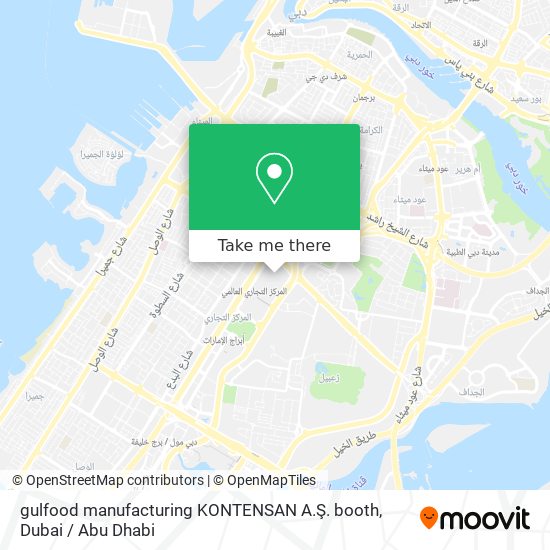 gulfood manufacturing KONTENSAN A.Ş. booth map