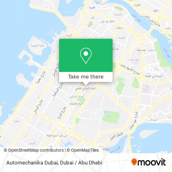 Automechanika Dubai map