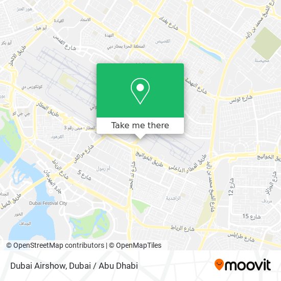 Dubai Airshow map