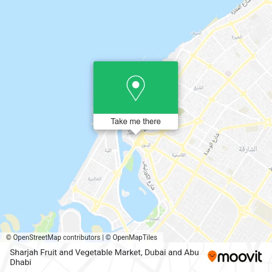 Sharjah Fruit and Vegetable Market map