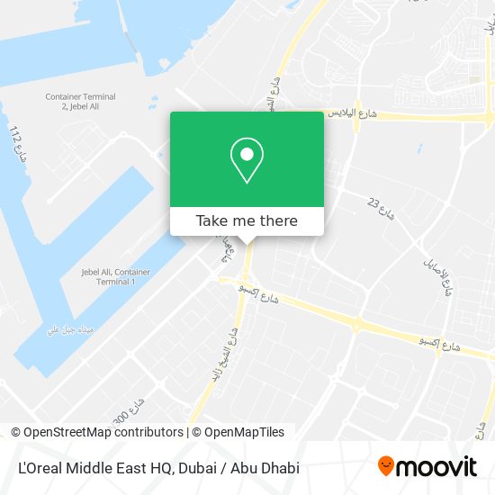 L'Oreal Middle East HQ map