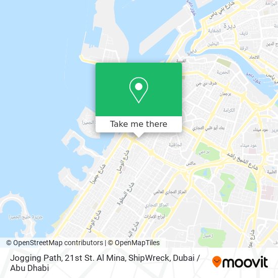 Jogging Path, 21st St. Al Mina, ShipWreck map