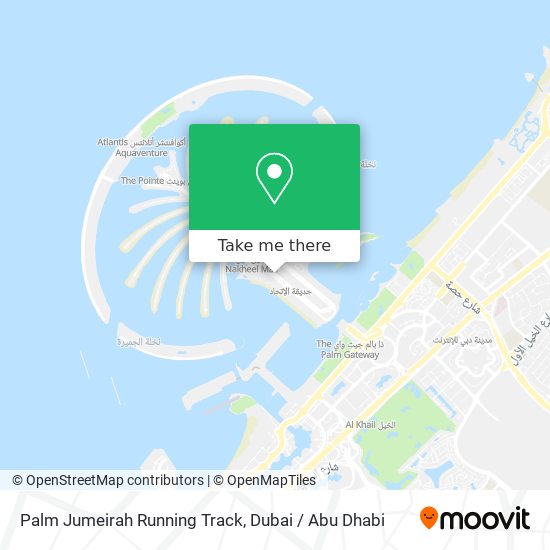 Palm Jumeirah Running Track map