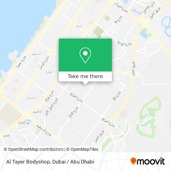 Al Tayer Bodyshop map