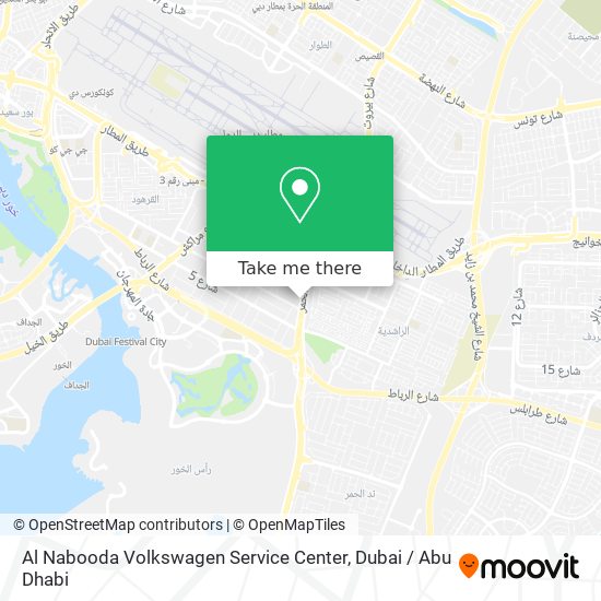 Al Nabooda Volkswagen Service Center map