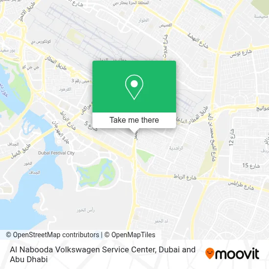 Al Nabooda Volkswagen Service Center map