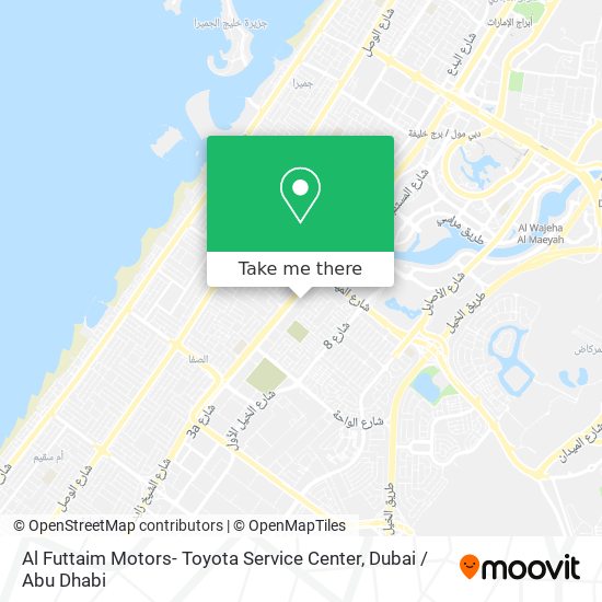 Al Futtaim Motors- Toyota Service Center map