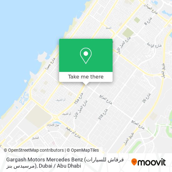 Gargash Motors Mercedes Benz (قرقاش للسيارات مرسيدس بنز) map