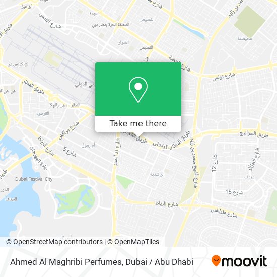 Ahmed Al Maghribi Perfumes map