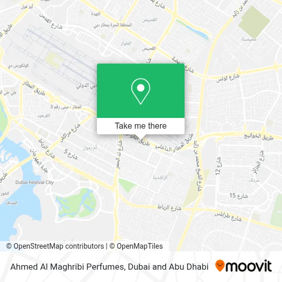 Ahmed Al Maghribi Perfumes map