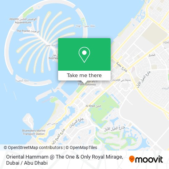 Oriental Hammam @ The One & Only Royal Mirage map