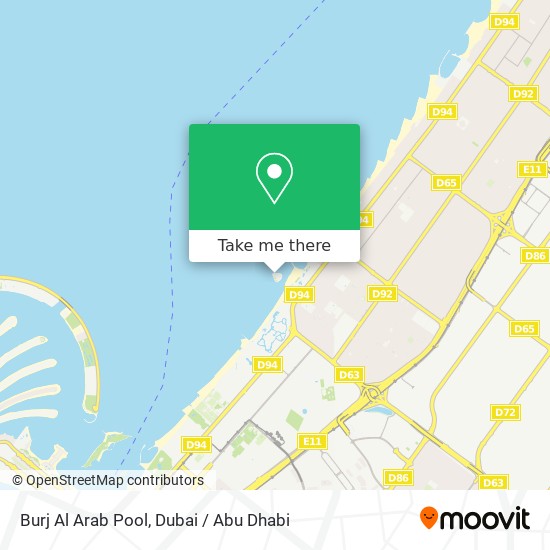 Burj Al Arab Pool map