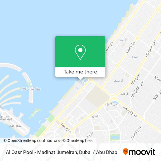 Al Qasr Pool - Madinat Jumeirah map