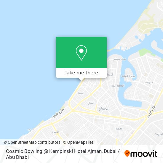 Cosmic Bowling @ Kempinski Hotel Ajman map