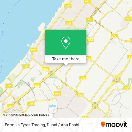 Formula Tyres Trading map