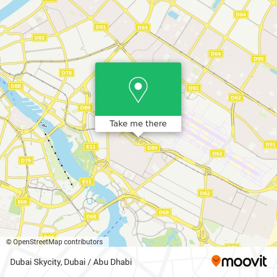 Dubai Skycity map