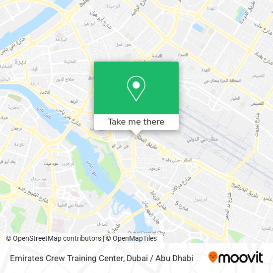 Emirates Crew Training Center map