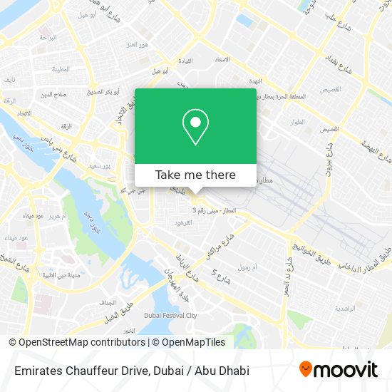 Emirates Chauffeur Drive map