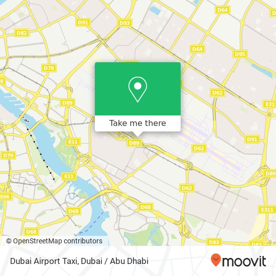 Dubai Airport Taxi map