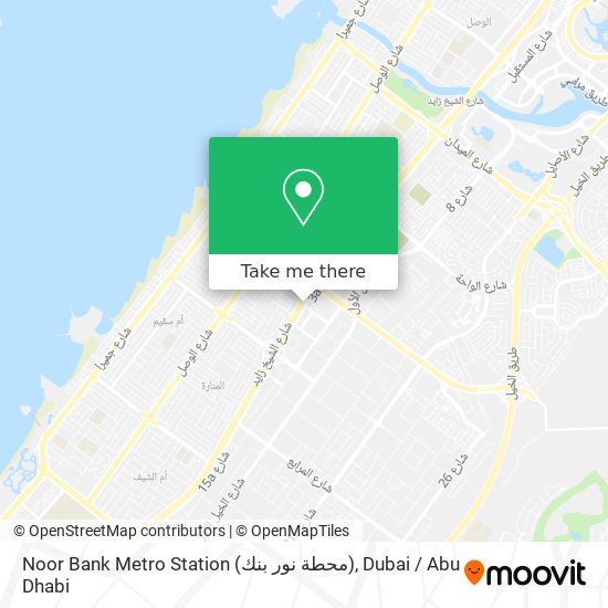 Noor Bank Metro Station (محطة نور بنك) map