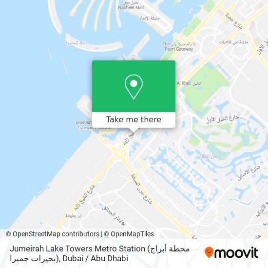 Jumeirah Lake Towers Metro Station (محطة أبراج بحيرات جميرا) map