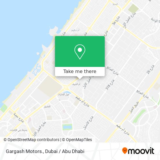 Gargash Motors. map