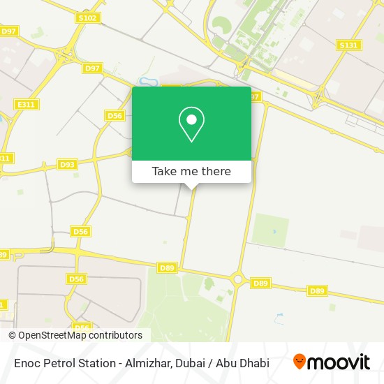 Enoc Petrol Station - Almizhar map
