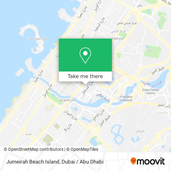 Jumeirah Beach Island map
