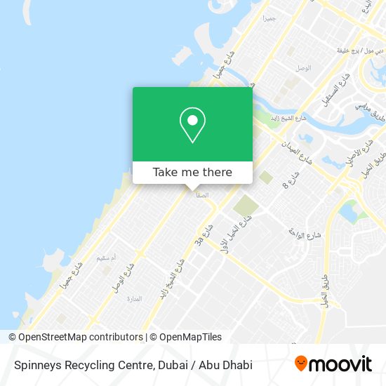 Spinneys Recycling Centre map