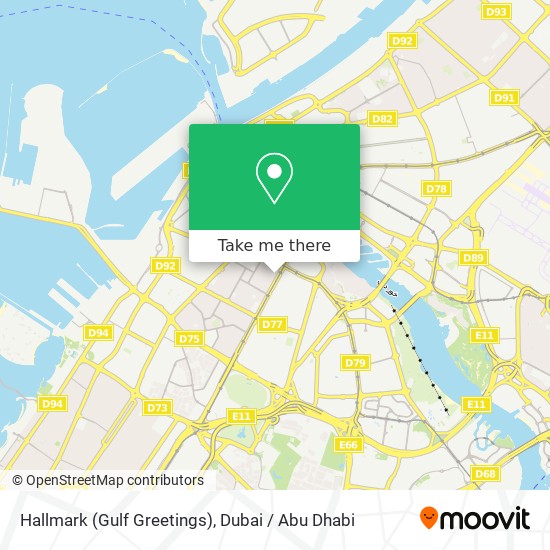 Hallmark (Gulf Greetings) map