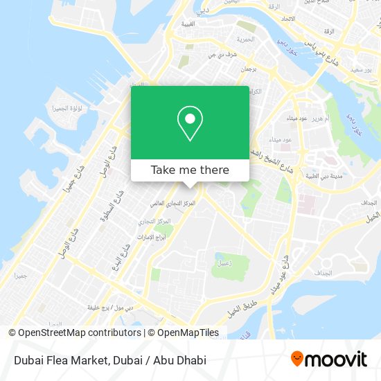 Dubai Flea Market map
