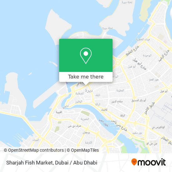 Sharjah Fish Market map