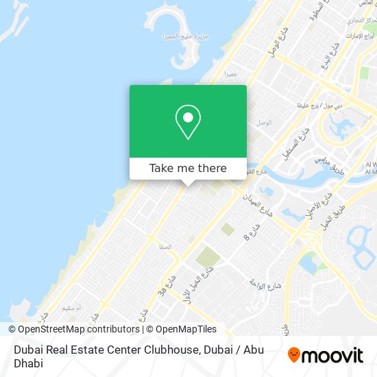 Dubai Real Estate Center Clubhouse map