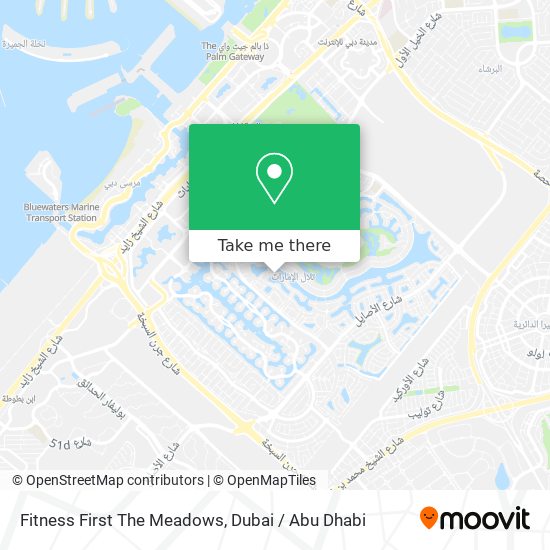 Fitness First The Meadows map